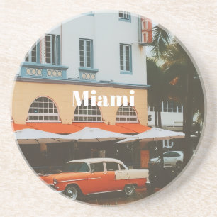 Miami Ocean Drive Reiseandenken Getränkeuntersetzer