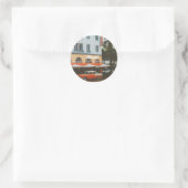 Miami Ocean Drive Reiseandenken Runder Aufkleber (Tasche)