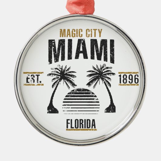 Miami Ornament Aus Metall (Vorne)