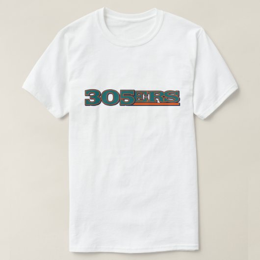 (Miami-Ortsnetzkennzahl) T - Shirt 305ers (Design vorne)