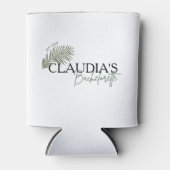 Miami Palm Bride Custom Chic Junggeselinnen-Abschi Dosenkühler (Vorderseite)