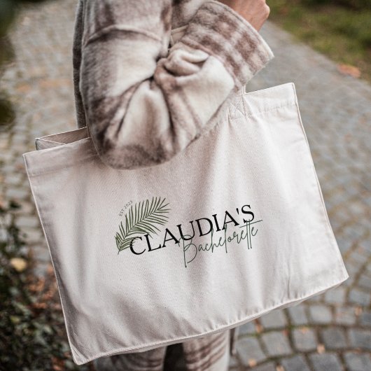 Miami Palm Bride Custom Chic Junggeselinnen-Abschi Jumbo Stoffbeutel