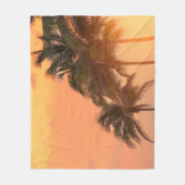 Miami-Palmen Fleecedecke (Vorderseite)