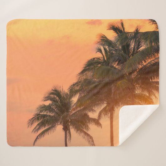 Miami-Palmen Sherpadecke (Vorderseite (Horizontal))