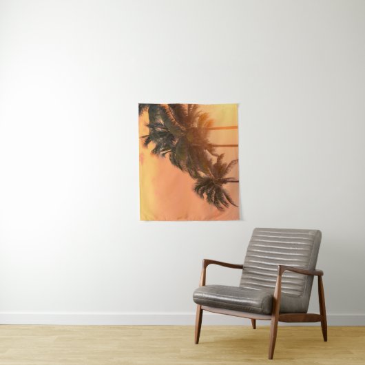 Miami-Palmen Wandteppich (Beispiel)
