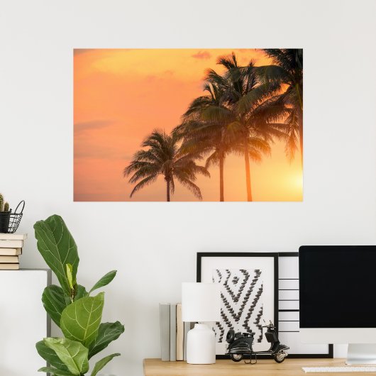 Miami Palms Poster (Heimbüro)