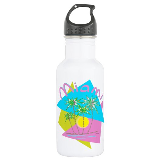 Miami Palms Sun Trinkflasche (Vorderseite)