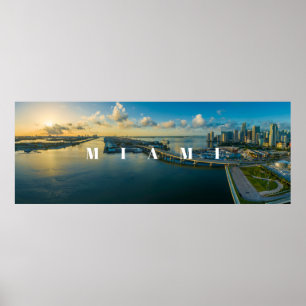 Miami Panorama Foto Poster