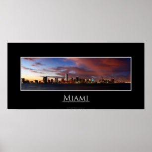 Miami Panorama Poster