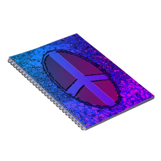 Miami Peace Sign Spiral Notebook Notizblock (Rechte Seite)