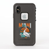 Miami Pelican Tropical Sunset Beach Design  (Rückseite)