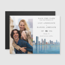 Miami Photo Wedding Save The Date Magneteinladung