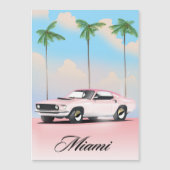 Miami Pink Sunset Magnetkarte (Vorderseite)
