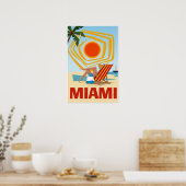 Miami-Plakat Poster (Küche)