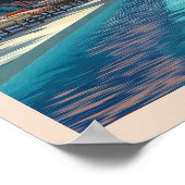 Miami Pool Vintag Poster (Ecke)