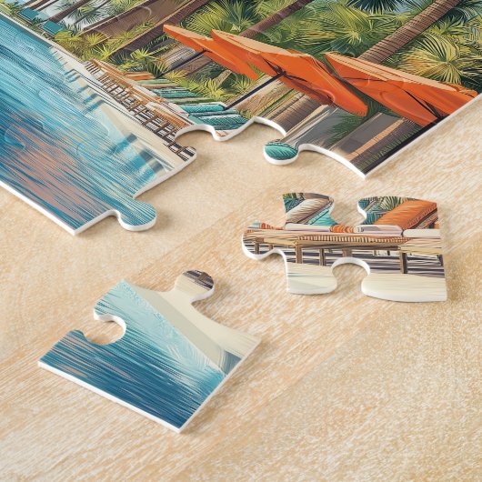 Miami Pool Vintag Puzzle (Seite)