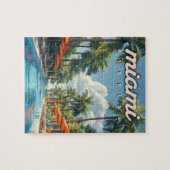 Miami Pool Vintage Puzzle (Horizontal)