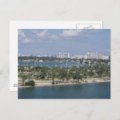Miami Port Postkarte (Vorne/Hinten)