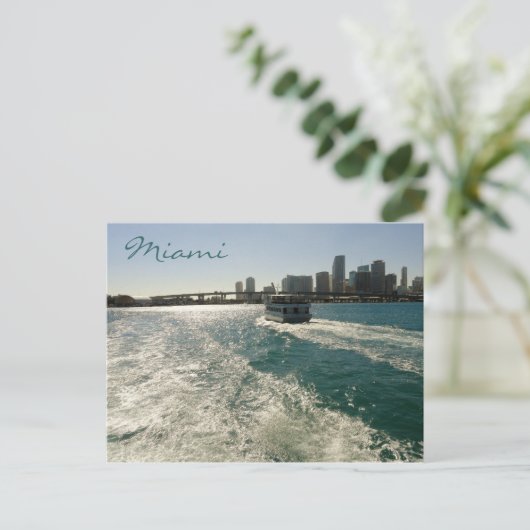 Miami Postcard Postkarte (Stehend Vorderseite)