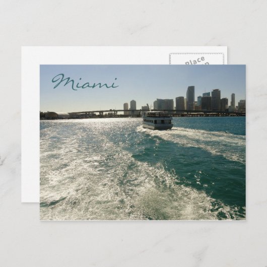 Miami Postcard Postkarte (Vorne/Hinten)