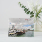 Miami Postcard Postkarte (Stehend Vorderseite)