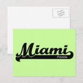 Miami Postcard Postkarte (Vorne/Hinten)