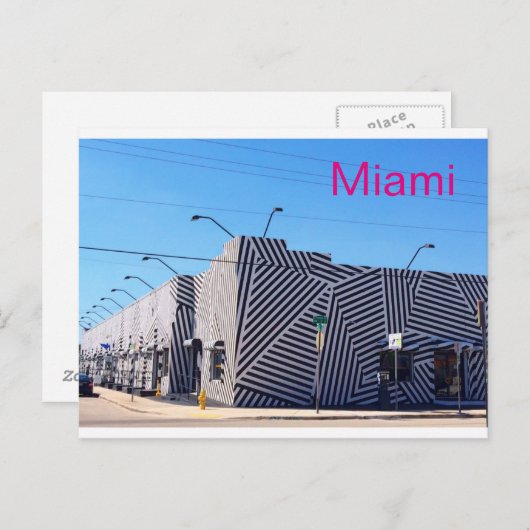 Miami Postcard Postkarte (Vorne/Hinten)