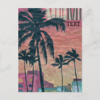 Miami Postcard Reiseplakat Postkarte