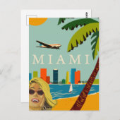 Miami Postkarte (Vorne/Hinten)