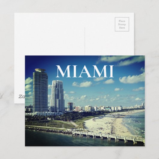 Miami Postkarte (Vorne/Hinten)