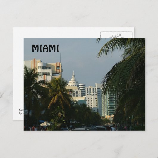 MIAMI POSTKARTE (Vorne/Hinten)