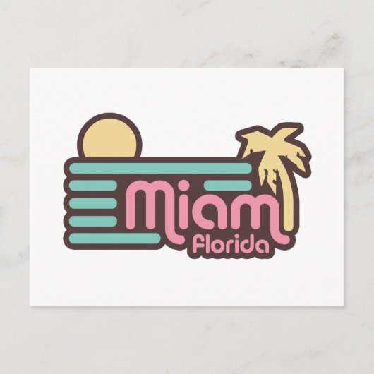 Miami Postkarte (Vorderseite)