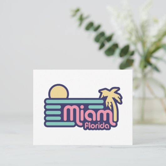 Miami Postkarte (Stehend Vorderseite)