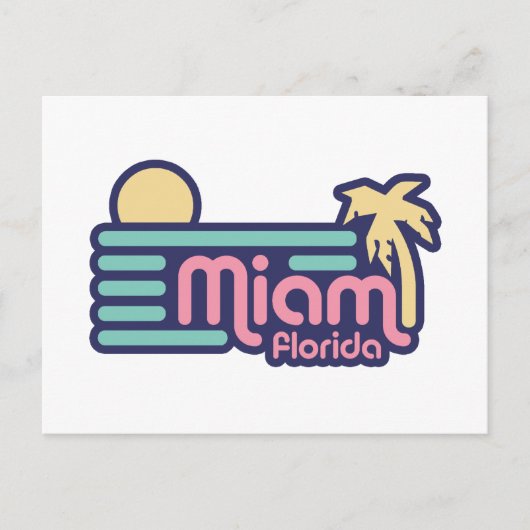 Miami Postkarte (Vorderseite)