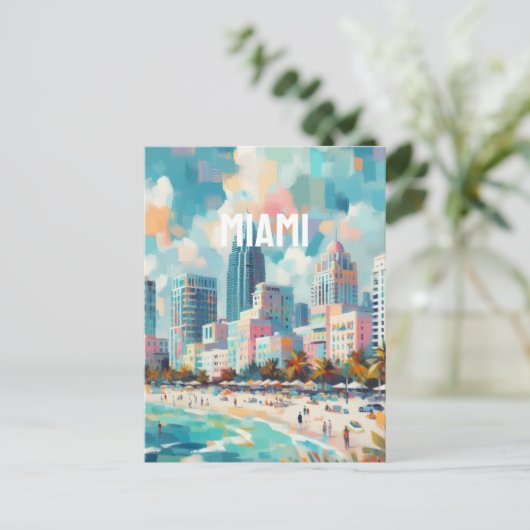Miami Postkarte (Stehend Vorderseite)