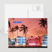 MIAMI POSTKARTE (Vorne/Hinten)