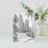 Miami Postkarte (Stehend Vorderseite)