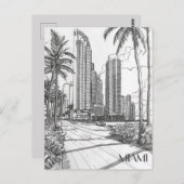 Miami Postkarte (Vorne/Hinten)