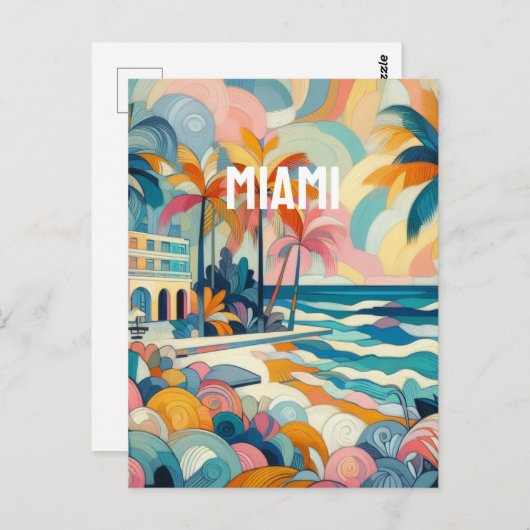 Miami Postkarte (Vorne/Hinten)