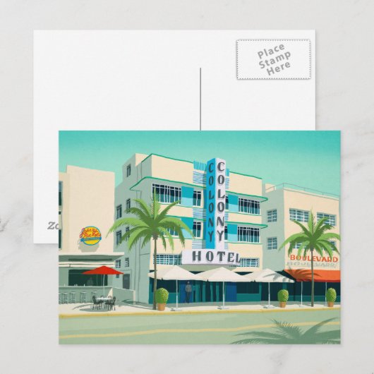 Miami Postkarte (Vorne/Hinten)