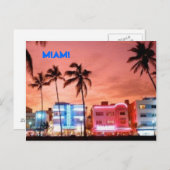 MIAMI POSTKARTE (Vorne/Hinten)