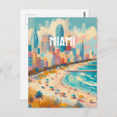 Miami Postkarte (Vorne/Hinten)