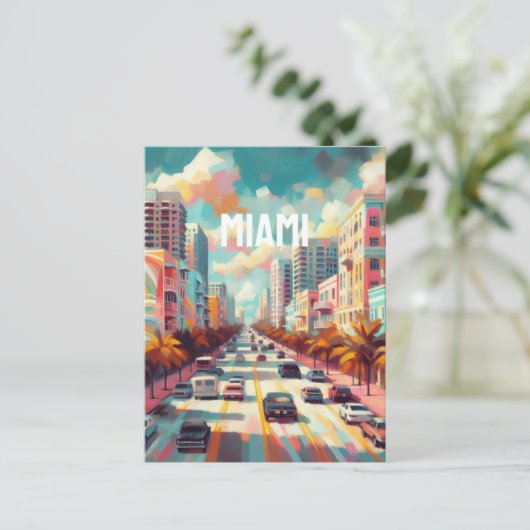 Miami Postkarte (Stehend Vorderseite)