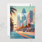 Miami Postkarte (Vorne/Hinten)