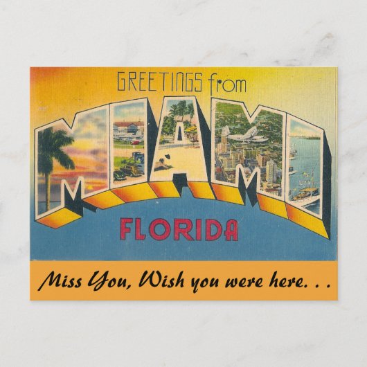 Miami Postkarte (Vorderseite)