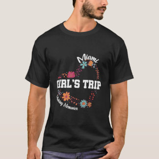 Miami-Reise 2023 Erinnerungen Blumen T-Shirt