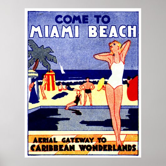 Miami-Reiseplakat 1925 Poster (Vorne)