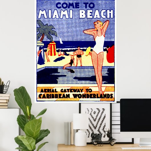 Miami-Reiseplakat 1925 Poster (Heimbüro)