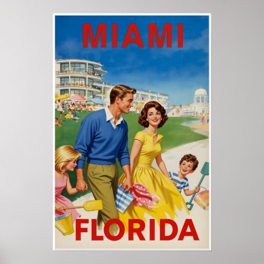 Miami-Reiseplakat Poster (Vorne)