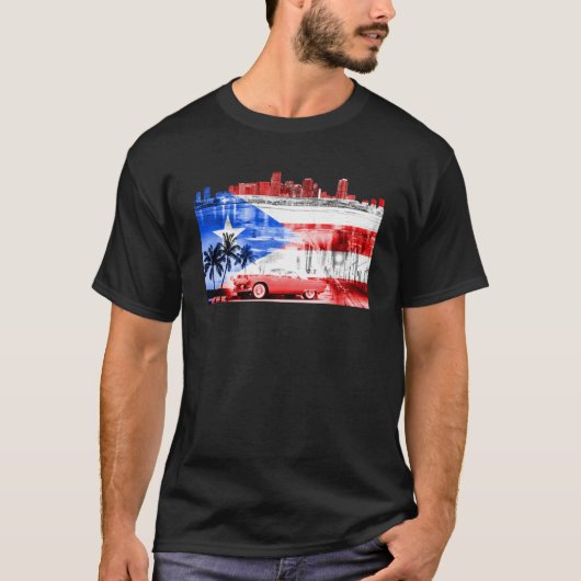 Miami Rican Boricua Miami Dade Landkreis Puerto Ri T-Shirt (Vorderseite)